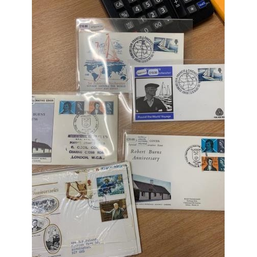 176 - Two cartons with a collectors vast collection of FDC, many better items spotted in here inc items in... 