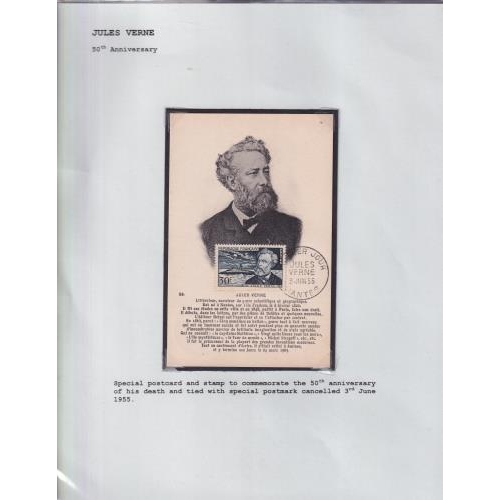26 - JULES VERNE (Author) Incredible 140 page exhibit. displayed to exhibition standard, with each page d... 