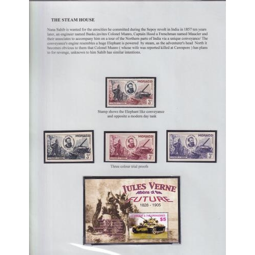 26 - JULES VERNE (Author) Incredible 140 page exhibit. displayed to exhibition standard, with each page d... 