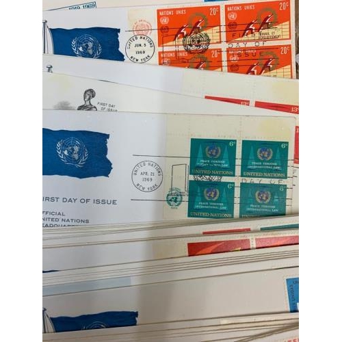 450 - AN INCREDIBLE LOT of over 2500 different pristine FDC housed in two cartons astonishing lot inc key ... 