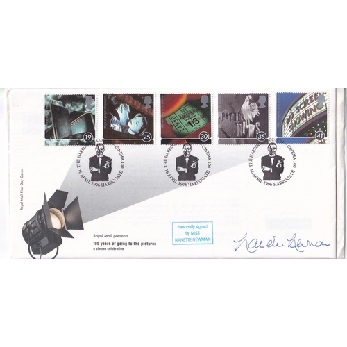 10 - Arts autographed 1996 Cinema illustrated fdc's (8) inc Christopher Lee ltd to 30 covers. Edward Wood... 