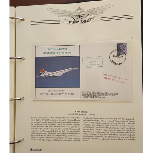 11 - Aviation heritage collection in 5 albums on extensive collection of stamps, MS, sheetlets and cover ... 