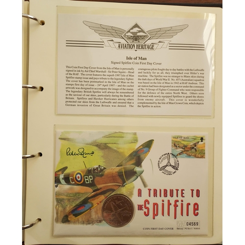 11 - Aviation heritage collection in 5 albums on extensive collection of stamps, MS, sheetlets and cover ... 