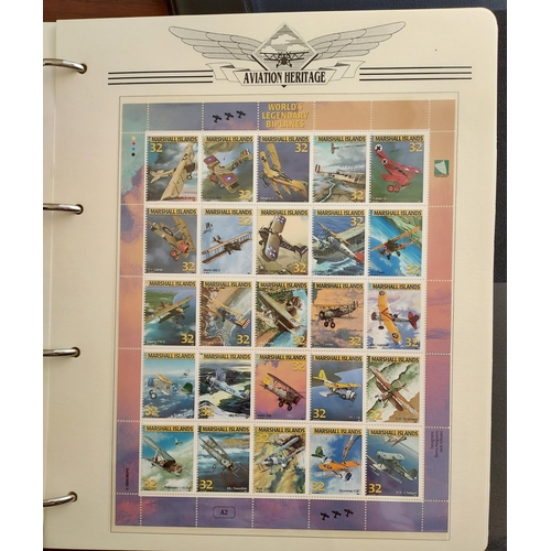 11 - Aviation heritage collection in 5 albums on extensive collection of stamps, MS, sheetlets and cover ... 