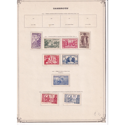 127 - CAMEROUN - Oldtime mostly mint collection of 200 different issues 1916/56 featuring a good range of ... 