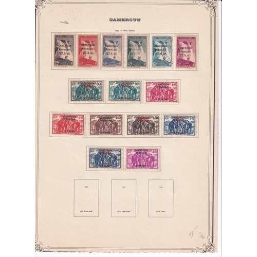 127 - CAMEROUN - Oldtime mostly mint collection of 200 different issues 1916/56 featuring a good range of ... 