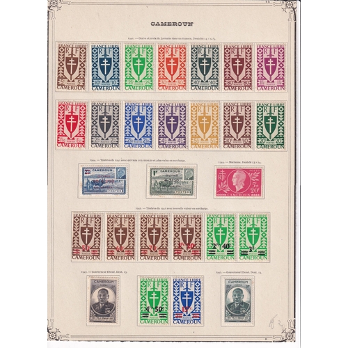 127 - CAMEROUN - Oldtime mostly mint collection of 200 different issues 1916/56 featuring a good range of ... 