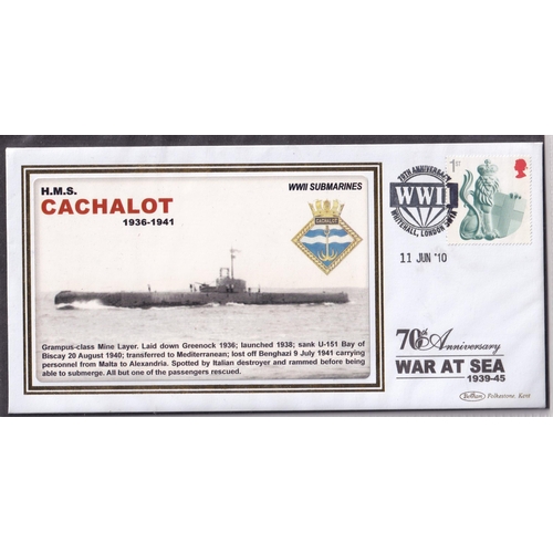 509 - WWII Submarines collection of illustrated covers with facts (64) produced between 2009/2010 with spe... 