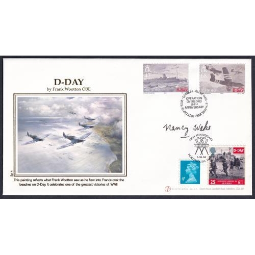 54 - Nancy Wake signed 2004 D-Day illustrated cover (French resistance) on a very fine cover ltd to just ... 