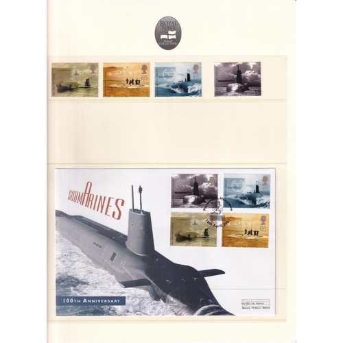 72 - The Royal Navy collection by Westminster collection of 100 covers Inc. Coin cover (4), 44 stamps and... 