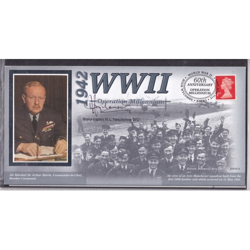 8 - Anniversary of WWII collection of covers 47 unsigned 19 signed, series by Benhams from 1999 to 2005 ... 