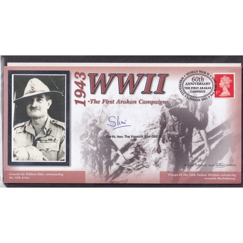 8 - Anniversary of WWII collection of covers 47 unsigned 19 signed, series by Benhams from 1999 to 2005 ... 