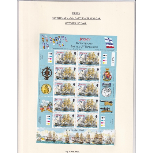 85 - 2005 Battle of Trafalgar Collection with many complete sets over 160 stamps, 50 MS/Sheetlets, 56 cov... 