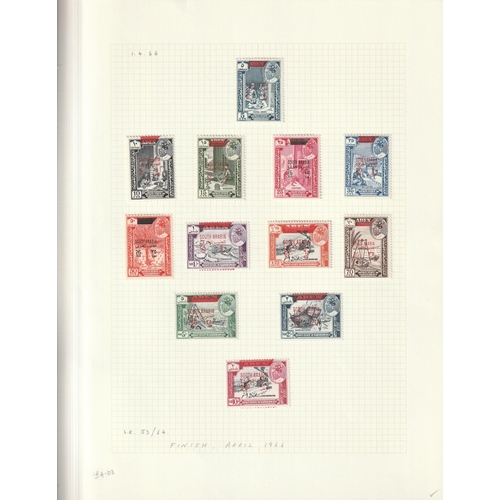 36 - 1942/63 States complete sets VFM Cat. £375+ comprehensive collection of 9 different defin sets on pa... 