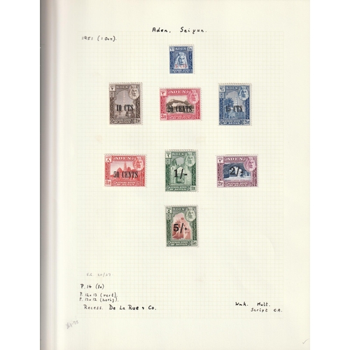 36 - 1942/63 States complete sets VFM Cat. £375+ comprehensive collection of 9 different defin sets on pa... 
