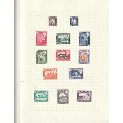 36 - 1942/63 States complete sets VFM Cat. £375+ comprehensive collection of 9 different defin sets on pa... 
