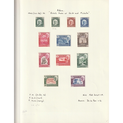 36 - 1942/63 States complete sets VFM Cat. £375+ comprehensive collection of 9 different defin sets on pa... 