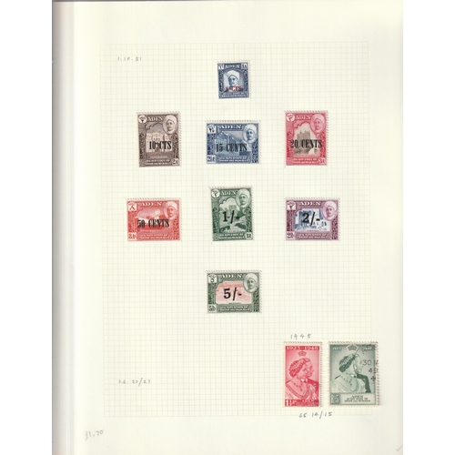 36 - 1942/63 States complete sets VFM Cat. £375+ comprehensive collection of 9 different defin sets on pa... 
