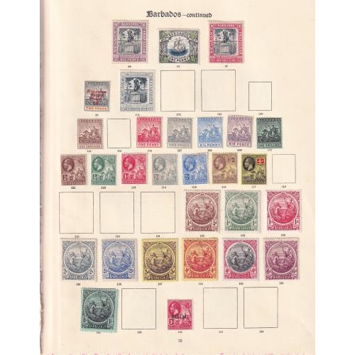 55 - Imperial Pages with a fresh mint collection of 84 stamps from 1874 to 1935 Inc. 1874 ½d SG65, many d... 
