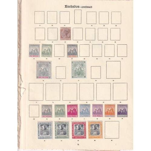 55 - Imperial Pages with a fresh mint collection of 84 stamps from 1874 to 1935 Inc. 1874 ½d SG65, many d... 