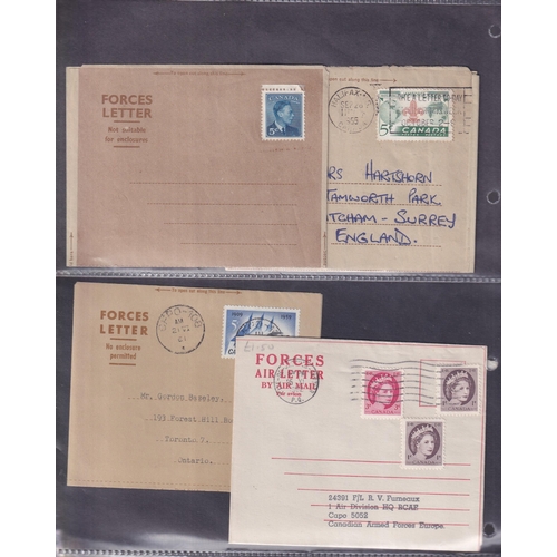 121 - Airletters/Aerogrammes fine collection of over 140 mostly diff. Good KGVI contents, 1953 Royal visit... 