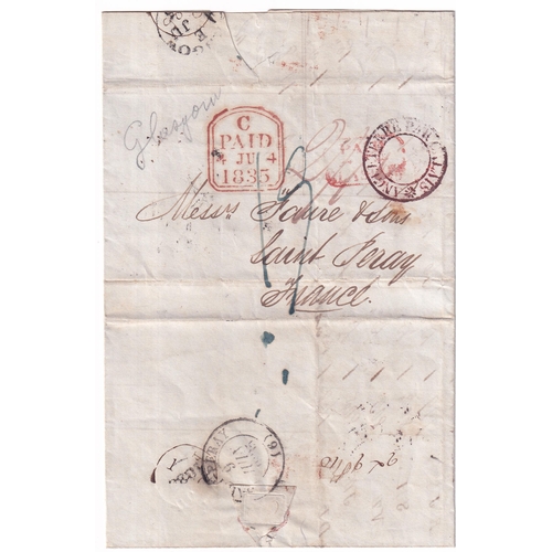 196 - An interesting selection of Five entires, some maritime interest.
1788 Entire (full contents) Writte... 