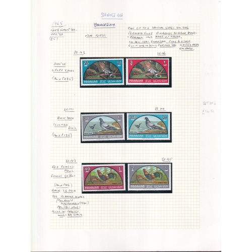 21 - MIDDLE EAST COLLECTION on pages with much UM featuring 350+ different mostly UM + 21 different MS/Sh... 