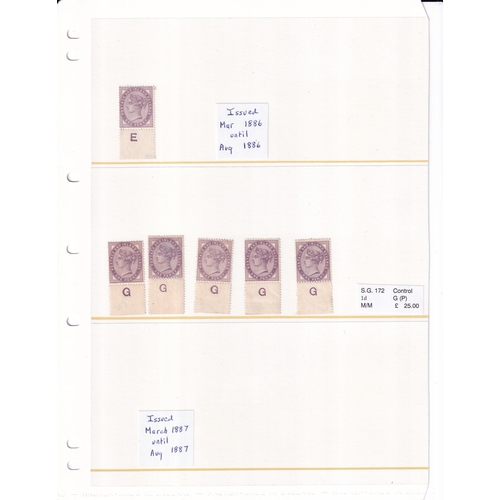 211 - PENNY LILAC CONTROLS wide range of different letters and also different types within each letter, ma... 