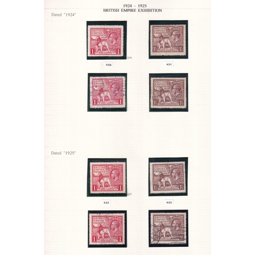 221 - Good lot of Old Pages noting 1924 Set to 1/- mint (c£110).  ½d 1d Booklet Panes of Six Mint (c£170).... 