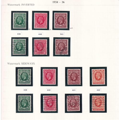 221 - Good lot of Old Pages noting 1924 Set to 1/- mint (c£110).  ½d 1d Booklet Panes of Six Mint (c£170).... 