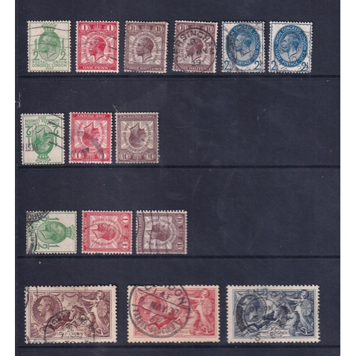 221 - Good lot of Old Pages noting 1924 Set to 1/- mint (c£110).  ½d 1d Booklet Panes of Six Mint (c£170).... 