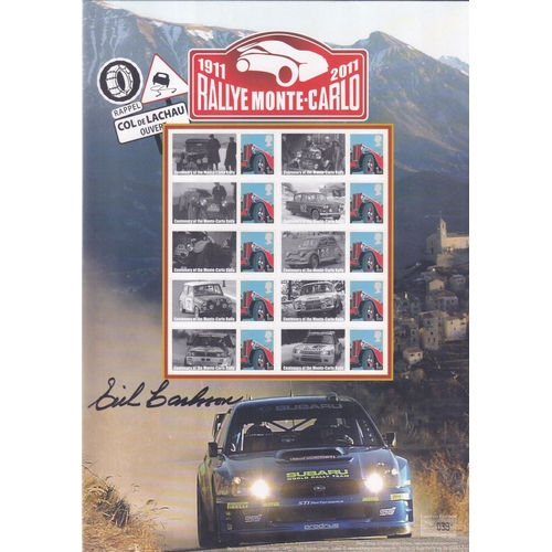 23 - MOTOR CARS - Two scarce Autographed Smiler Sheets.  The mini 50th Anniversary Sheet signed by Paddy ... 