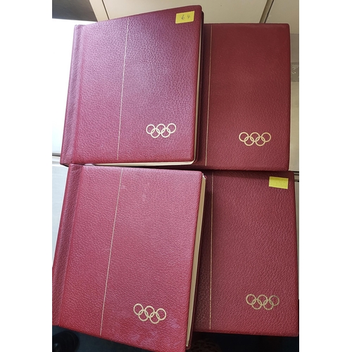 29 - OLYMPIC GAMES 1964 TOKYO - Set of Four Luxurious Lighthouse Hingeless Albums with a substantial coll... 