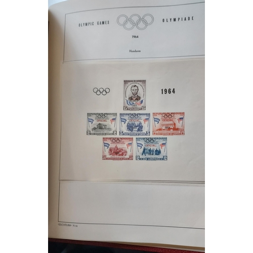 29 - OLYMPIC GAMES 1964 TOKYO - Set of Four Luxurious Lighthouse Hingeless Albums with a substantial coll... 