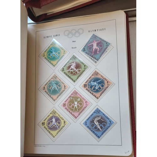 29 - OLYMPIC GAMES 1964 TOKYO - Set of Four Luxurious Lighthouse Hingeless Albums with a substantial coll... 