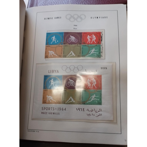 29 - OLYMPIC GAMES 1964 TOKYO - Set of Four Luxurious Lighthouse Hingeless Albums with a substantial coll... 