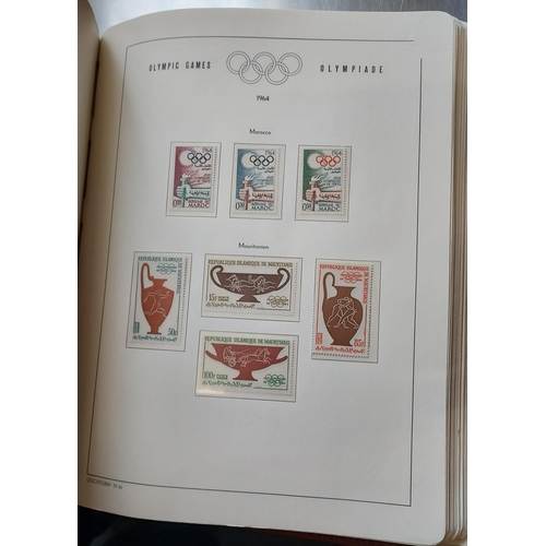 29 - OLYMPIC GAMES 1964 TOKYO - Set of Four Luxurious Lighthouse Hingeless Albums with a substantial coll... 