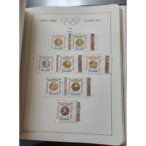 29 - OLYMPIC GAMES 1964 TOKYO - Set of Four Luxurious Lighthouse Hingeless Albums with a substantial coll... 