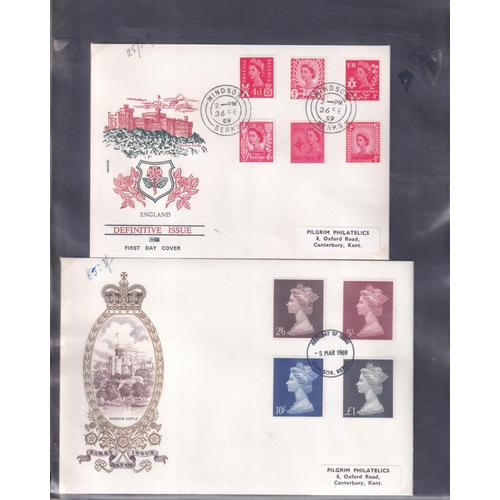 292 - DEFINITIVE FDC with Regionals Pre Decimal 1958/69 - Good lot Inc. 1958 issues on illustrated covers,... 