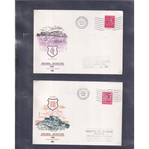 292 - DEFINITIVE FDC with Regionals Pre Decimal 1958/69 - Good lot Inc. 1958 issues on illustrated covers,... 