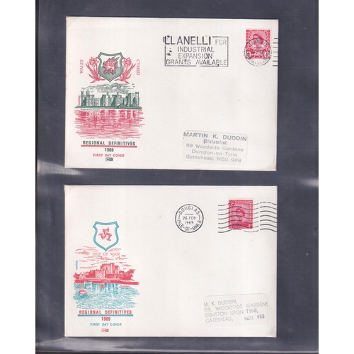 292 - DEFINITIVE FDC with Regionals Pre Decimal 1958/69 - Good lot Inc. 1958 issues on illustrated covers,... 