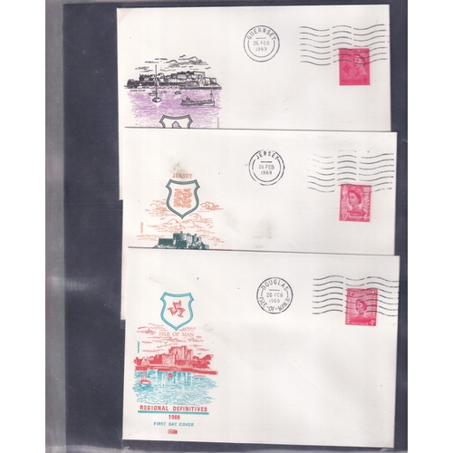 292 - DEFINITIVE FDC with Regionals Pre Decimal 1958/69 - Good lot Inc. 1958 issues on illustrated covers,... 