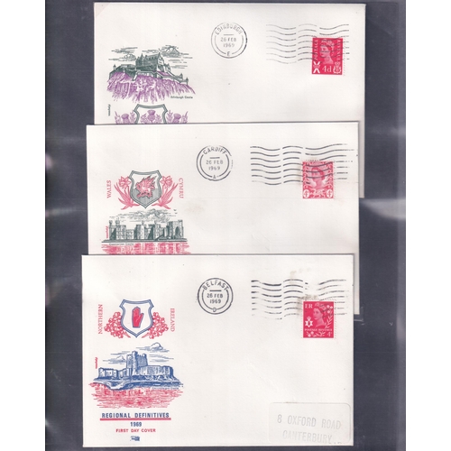 292 - DEFINITIVE FDC with Regionals Pre Decimal 1958/69 - Good lot Inc. 1958 issues on illustrated covers,... 