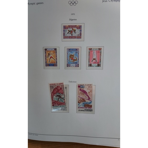 30 - OLYMPIC GAMES 1972 MUNICH - Set of Three Luxury KA-BE Hingeless Albums for Worldwide issues with a m... 