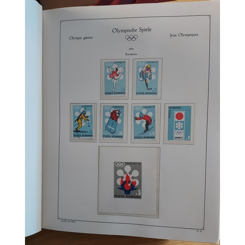 30 - OLYMPIC GAMES 1972 MUNICH - Set of Three Luxury KA-BE Hingeless Albums for Worldwide issues with a m... 