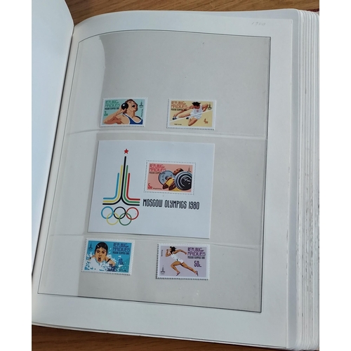 32 - OLYMPIC GAMES 1980 MOSCOW substantial collection of 100's NHM housed in a set of Three KA-BE Luxury ... 