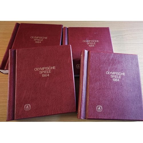 33 - OLYMPIC GAMES 1984 LOS ANGELES Set of Four Luxury KA-BE hingless Albums with the substantial collect... 