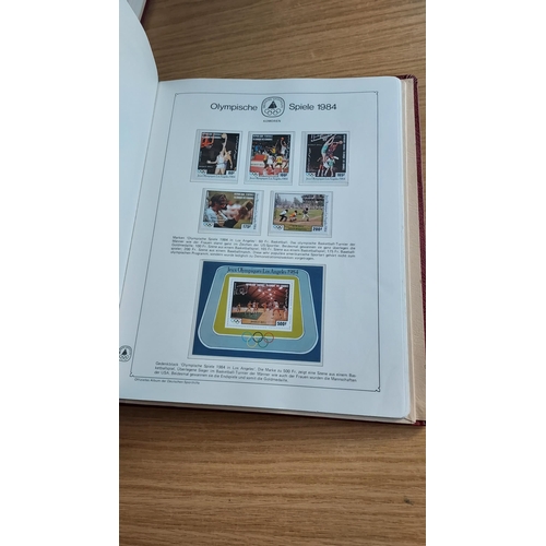 33 - OLYMPIC GAMES 1984 LOS ANGELES Set of Four Luxury KA-BE hingless Albums with the substantial collect... 