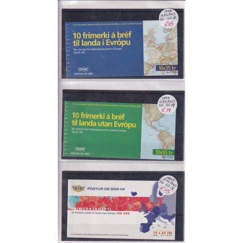 341 - Booklets from 1994 to 2006 a range of 12. Booklets priced upto sell at £125 inc SGSB 18/19, SGSB34, ... 