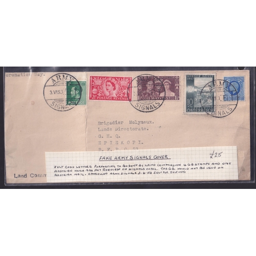 41 - POSTAL HISTORY Interesting lot using GB 1953 Coronation issues including very fine postage due usage... 